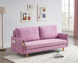 Modern Pink Storage Sofa Multifunctional Folding Living Room Sofa Bed Furniture