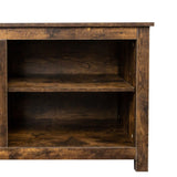 Living room TV stand furniture with 6 storage compartments and 1 shelf cabinet, high-quality particle board