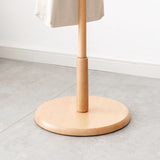 Coat Rack, Wooden Coat Rack / Hat Rack Wall Freestanding with 4/8 Hooks, Easy Assemble Coat Rack Round Base Bracket for Clothes, Hats, Accessories, for Bedroom, Office, Hallway, Entrance