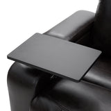 Power Motion Recliner with USB Charging Port and Hidden Arm Storage 2 Convenient Cup Holders Design and 360° Swivel Tray Table,Black（旧PP198292AAB）