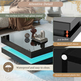 High Gloss Minimalist Design with plug-in 16-color LED Lights