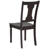 Classic Dining Set Wooden Table and 4 Chairs with Bench for Kitchen Dining Room
