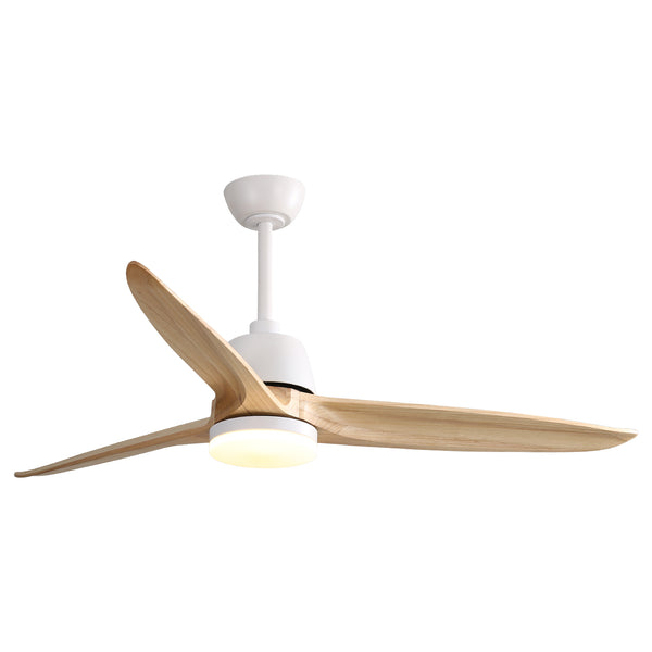 56 Inch Ceiling Fan Light With 6 Speed Remote Energy-saving DC Motor Matte White