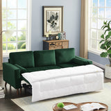 88" Reversible Pull out Sleeper Sectional Storage Sofa Bed,Corner sofa-bed with Storage Chaise Left/Right Handed Chaise