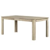 7-Piece Wooden Dining Table Set - Extendable Table with 12” Leaf and 2 Drawers, 6 Dining Chairs with Soft Cushion