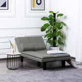 63.4” Futon Dark Grey Sofa bed