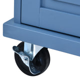 kitchen cart with Rubber wood desktop rolling mobile kitchen island with storage