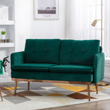 COOLMORE  Velvet  Sofa , Accent sofa .loveseat sofa with Stainless feet