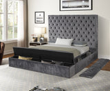 Queen 4 Piece Tufted Storage Bedroom Set