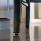 Contemporary Velvet Upholstered Wing-Back Barstools