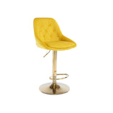 COOLMORE  Bar Stools with Back and Footrest Counter Height Dining Chairs