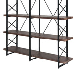 [VIDEO] Home Office 5 Tier Bookshelf, X Design Etageres Storage Shelf, Industrial Bookcase for Office with Metal Frame
