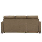 9191 Brown broaching storage sofa