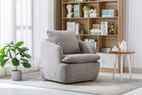 COOLMORE Swivel Barrel Chair, Comfy Round Accent Sofa Chair for Living Room, 360 Degree Swivel Barrel Club Chair, Leisure Arm Chair for Nursery, Hotel, Bedroom, Office, Lounge