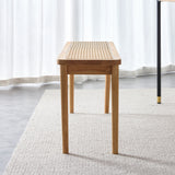 Solid wood bench, dining room dining chair, simple solid wood bedroom chair, bed end stool, living room, cane weaving shoe stool, suitable for dining room, living room, porch
