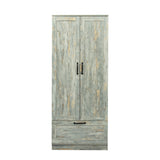 High wardrobe with 2 doors