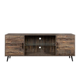 TV Stand Mid-Century Wood Modern Entertainment Center Adjustable Storage Cabinet TV Console for Living Room