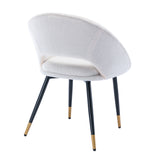 Modern Dining Room Chair Accent Chair with Metal Legs for Living Room