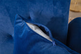 COOLMORE  Velvet  Sofa , Accent sofa .loveseat sofa with rose gold metal feet  and  Navy  Velvet