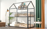 Bunk Beds for Kids Twin over Twin - No Box Spring Needed Black
