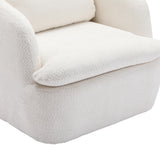 COOLMORE Swivel Barrel Chair, Comfy Round Accent Sofa Chair for Living Room, 360 Degree Swivel