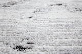 Ebony Tracks Gray and Black Polyester Area Rug  5x8