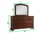 Queen 3-Piece Bedroom Set Platform Bed with Two Nightstands