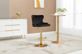 COOLMORE  Bar Stools with Back and Footrest Counter Height bar Chairs