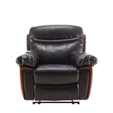 Orisfur. Massage Recliner PU Leather Sofa Chair with Heating and Massage Vibrating  Function