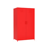 Metal Locker Storage Cabinet Locker Children Locker Double Doors Lokcer Hanging Cloth Home School Classroom Requires Assembly