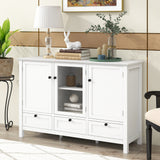 Accent Cabinet Modern Console Table Sideboard for Living Room Dining Room With 2 Doors, 3 Drawers