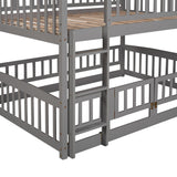 Grey Bunk Bed with Slide