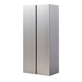 Star Series Wood Utility Storage Garage Cabinet in Metallic Gray