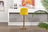 COOLMORE  Bar Stools with Back and Footrest Counter Height Dining Chairs