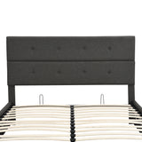 Upholstered Platform Bed with Underneath Storage - Queen
