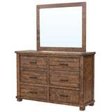 Rustic (Reclaimed Pallet) Solid Wood Farmhouse 6 Drawers Wider Dresser