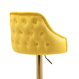 COOLMORE  Bar Stools with Back and Footrest Counter Height Dining Chairs