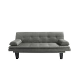 63.4” Futon Dark Grey Sofa bed
