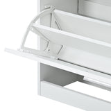 Slim Entryway Organizer with 2 Flip Drawers