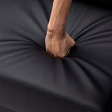 Black Folding Flat folding Sofa Bed with Storage Box