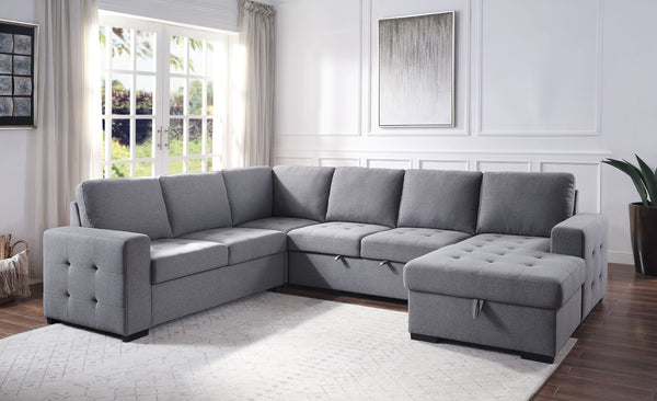 Storage Sleeper Sectional Sofa