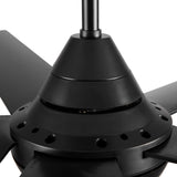 48 In Intergrated LED Ceiling Fan Lighting with Black ABS Blade
