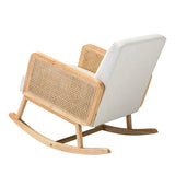 Trachin Rocking Chair with Rattan Arms