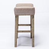 Counter Height 26" Bar Stools for Kitchen Counter Backless Faux Leather