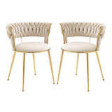 COOLMORE Leisure   Dining Chairs with 2PC /Set