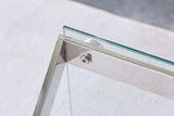 Nesting End Table Set of 2 Glass Table Set for Living Room
