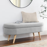Ottoman Oval Storage Bench