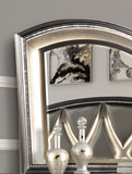 King 6 PC LED Bedroom set made with Gunmetal Copper finish