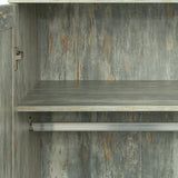High wardrobe with 2 doors