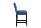 5-piece Counter Height Dining Table Set - Faux Marble Dining Table and Four Upholstered Chairs